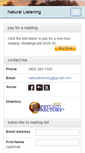 Mobile Screenshot of naturallistening.com